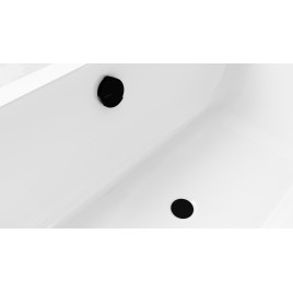 MarBLE Pop Up Bath Filler Waste (L) 800mm, noir mat