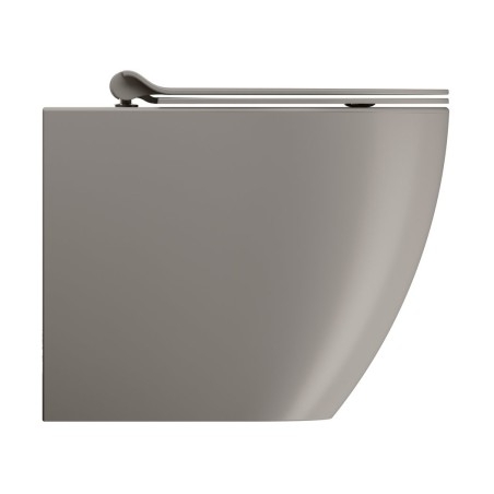 PURA WC pan, Swirlflush, 36x55cm, S-trap/P-trap, tortora dual-matt