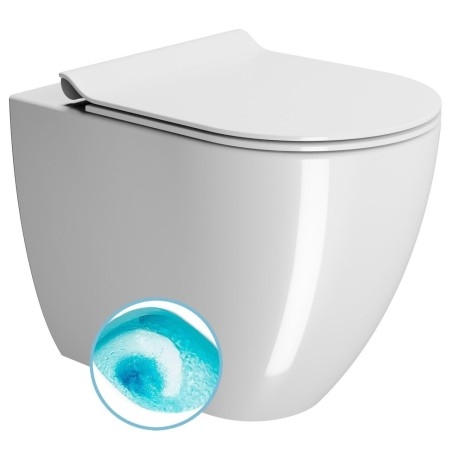 PURA WC pan, Swirlflush, 36x55cm, S-trap/P-trap, blanc ExtraGlaze