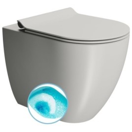 PURA WC pan, Swirlflush, 36x55cm, S-trap/P-trap, cenere dual-matt