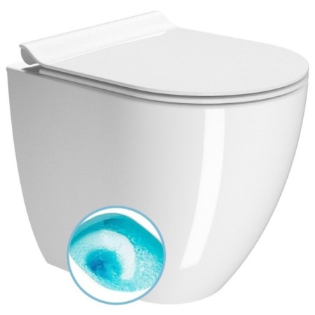 PURA WC pan, Swirlflush, 36x50cm, S-trap/P-trap, blanc ExtraGlaze