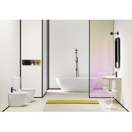 PURA WC combi, S-trap/P-trap, 36x68cm, blanc ExtraGlaze