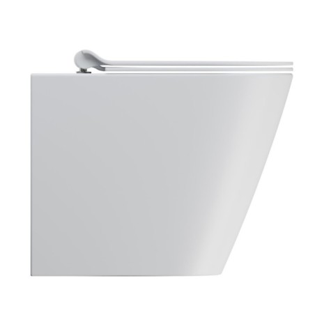 KUBE X WC pan, Swirlflush, 36x55cm, S-trap/P-trap, blanc dual-matt
