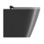 KUBE X WC pan, Swirlflush, 36x55cm, S-trap/P-trap, noir dual-matt