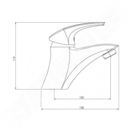 Novaservis Metalia 57 - Mitigeur de lavabo sans vidage, chrome 57001/1,0