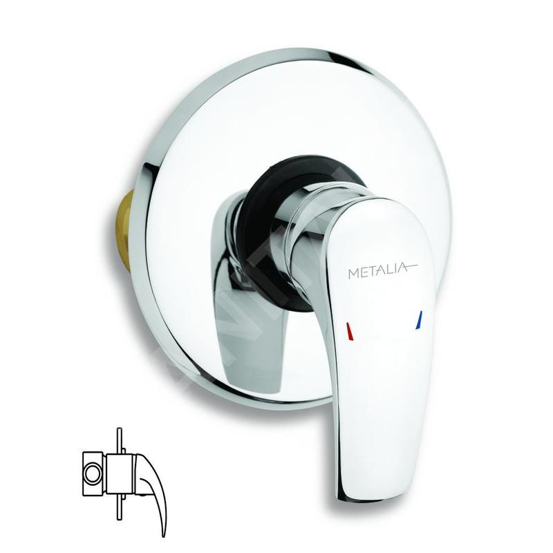 Novaservis Metalia 57 - Robinetterie de douche encastrée, chrome 57050,0
