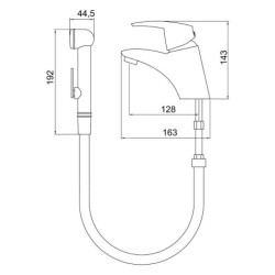 Novaservis Metalia 56 - Mitigeur de lavabo bidette, chrome 56015,0