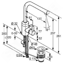 Kludi Zenta - Mitigeur de lavabo, chrome 382940575