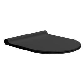 PURA/KUBE X Soft Fermeture de toilette, SLIM, duroplastique, noir mat