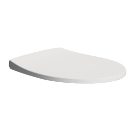 MODO Doux Siège de toilette fermé, Duroplastique, blanc mat/chrome