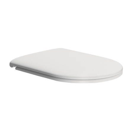 PURA/KUBE X Soft Siège de toilette fermé, Duroplastique, blanc mat/chrome