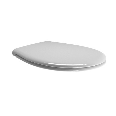 Siège de toilette CLASSIQUE, blanc/chrome