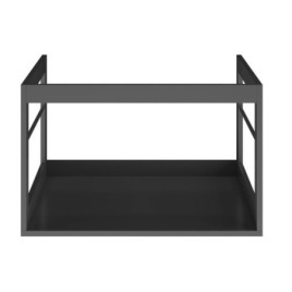 PURA lavabo cadre 62x46cm, noir mat