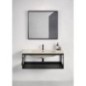 PURA lavabo frame 82x46cm, noir mat