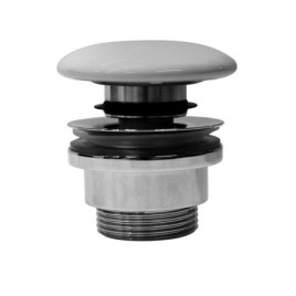 GSI Cliquer-Clack déchets de lavabo 5/4“, fiche céramique, tapis blanc