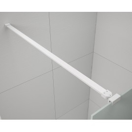 ESCA WHITE MATT Panneau en verre de douche de 1 pièce, verre libre, 1200 mm