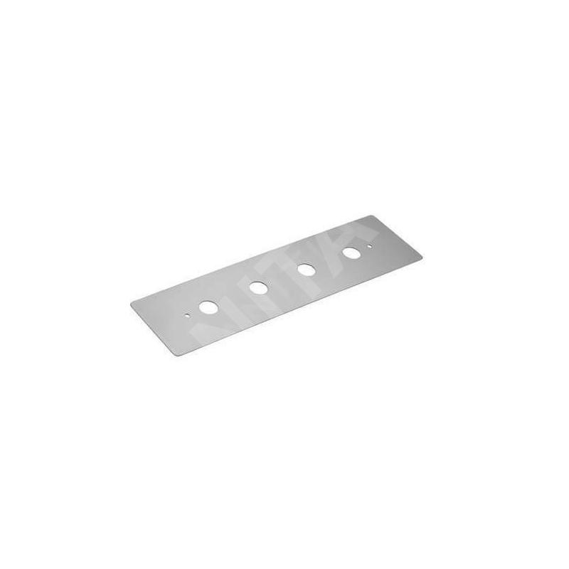 Kludi Accessoires - Plaque de montage pour mitigeur de baignoire installation 4 trous, chrome 1602105