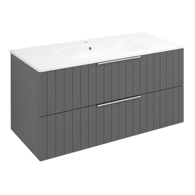 CIRASA Vanity Unité 99,8x52x46cm, bande de carina