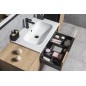 CIRASA Vanity Unité 99,8x52x46cm, bande de carina