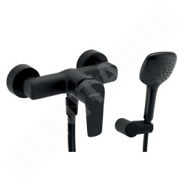Novaservis Metalia 58 - Mitigeur de douche avec accessoires, noir 58061,5