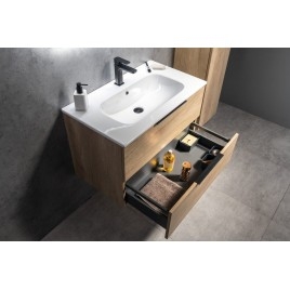 CIRASA Vanity Unité 69,8x52x46cm, bande de sienne