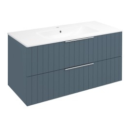 CIRASA Vanity Unité 99,8x52x46cm, bande de sienne