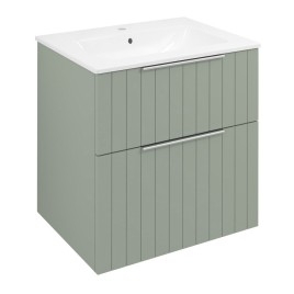 CIRASA Vanity Unité 59,2x64x46cm, bande verde