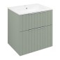 CIRASA Vanity Unité 59,2x64x46cm, bande verde