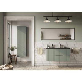 CIRASA Cabinet de bassin 30x52x46cm, droite/gauche, verde
