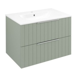 CIRASA Vanity Unité 69,8x52x46cm, bande verde