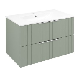 CIRASA Vanity Unité 79,8x52x46cm, bande verde