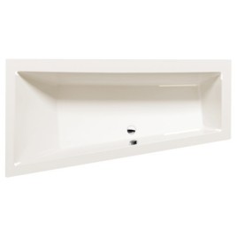 ANDRA L Bain asymétrique 170x90x45cm, ivoire