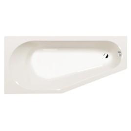 TIGRA L Bain Asymétrique 170x80x46cm, ivoire