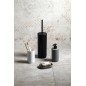 SHARON Brosse de toilette de haute qualité / Bouton, noir