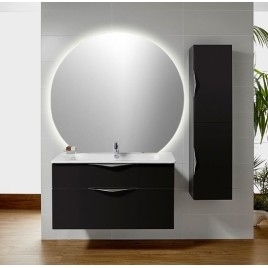 DARA CUT rétro-éclairé LED 20W, ø 100cm, feuille de chauffage