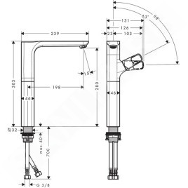 Axor Urquiola - Mitigeur pour vasque, chrome 11035000