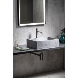 Robinet en béton de comptoir FORMIGO, 47,5x36,5cm, argent