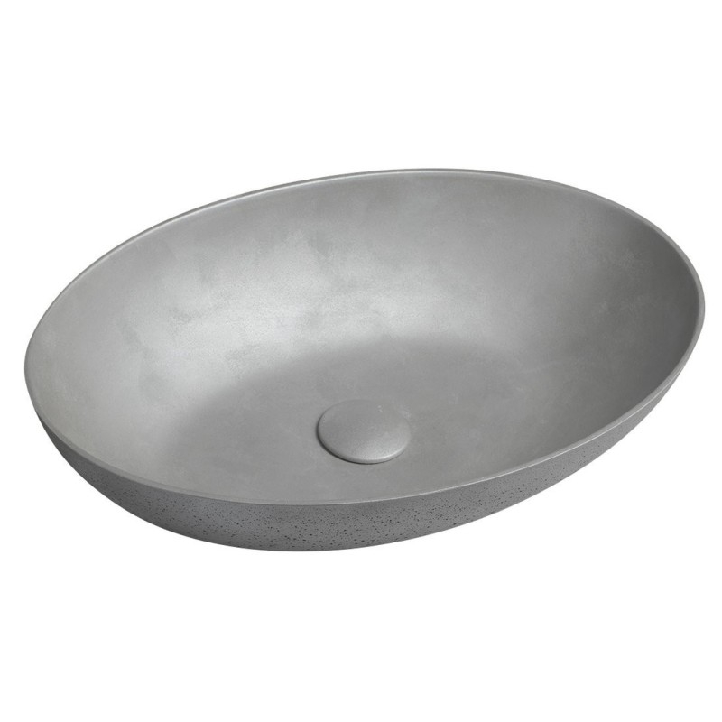 Robinet en béton de comptoir FORMIGO, 60x40cm, argent