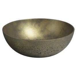 Lavabo en béton, dia 39cm, or