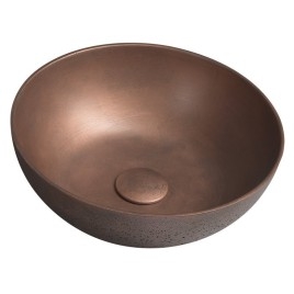 Robinet en béton, dia 39cm, cuivre