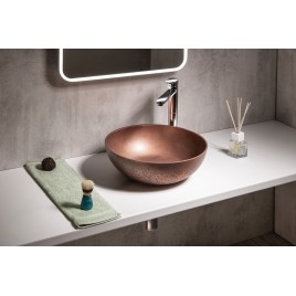 Robinet en béton, dia 39cm, cuivre