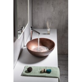 Robinet en béton, dia 39cm, cuivre