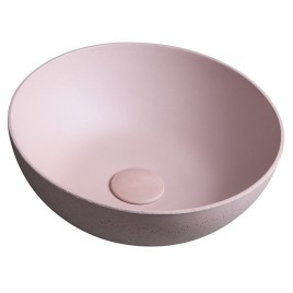 Robinet en béton de comptoir FORMIGO, dia 39cm, rose