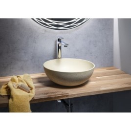 Robinet en béton de comptoir FORMIGO, dia 39cm, jaune