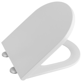 Siège de toilette HEIKE, Slim, Soft Close, duroplast, blanc