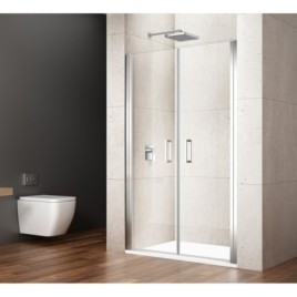Porte douche double LORO 900mm, verre clair