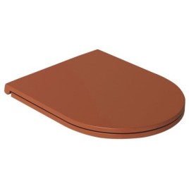 INFINITY Slim Toilet Seat, Easy Take, Soft Close, terracotta