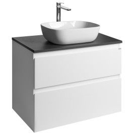 ALTAIR Vanity Unité avec planche 78,5 cm, ardoise weiß/anthracite