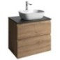 ALTAIR Vanity Unité avec planche de 68 cm, emporio chêne / ardoise