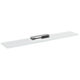 Plateau en verre 500mm, chrome/verre clair